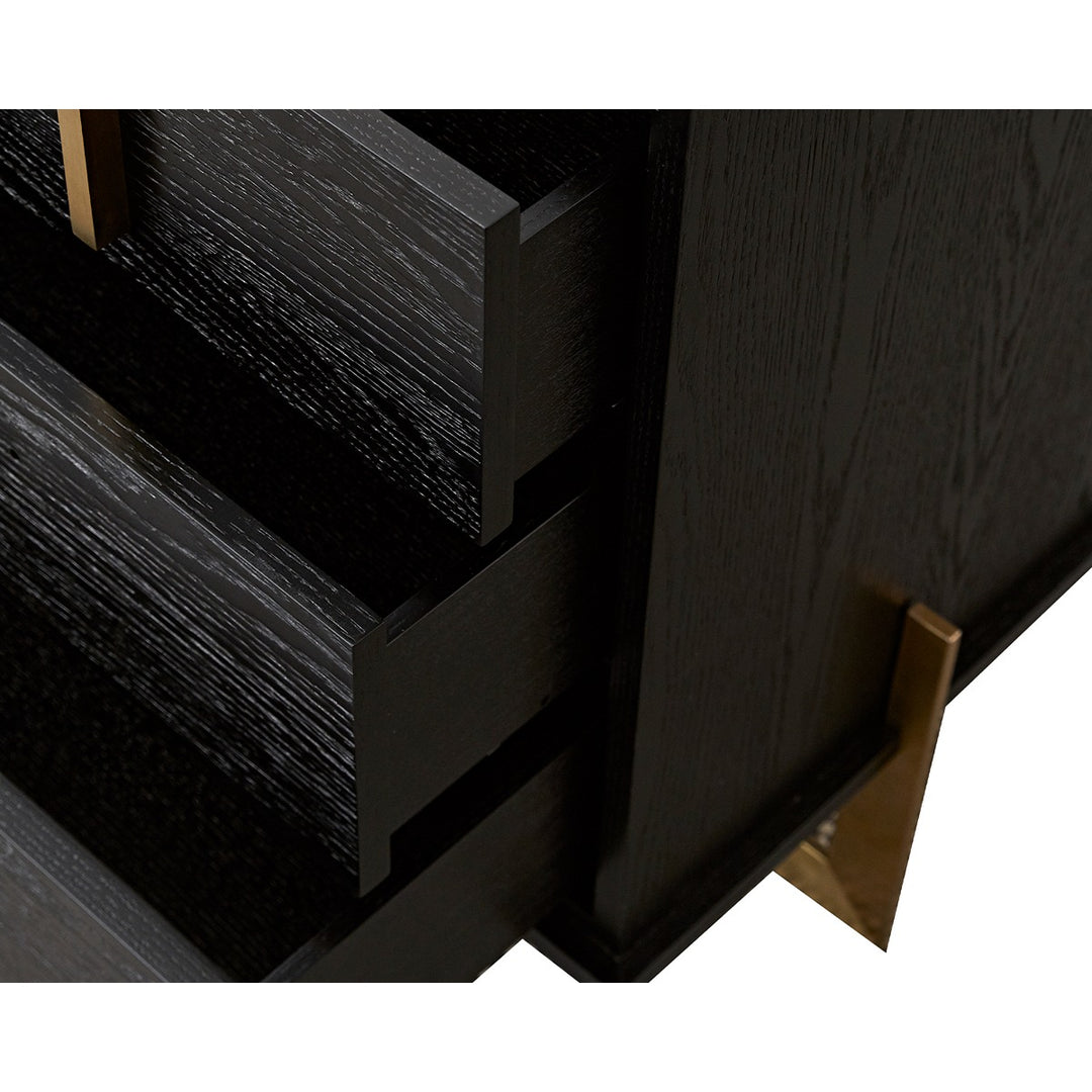 Archivolto Chest of Drawers - Wenge & Brushed Brass LiangAndEimil 3