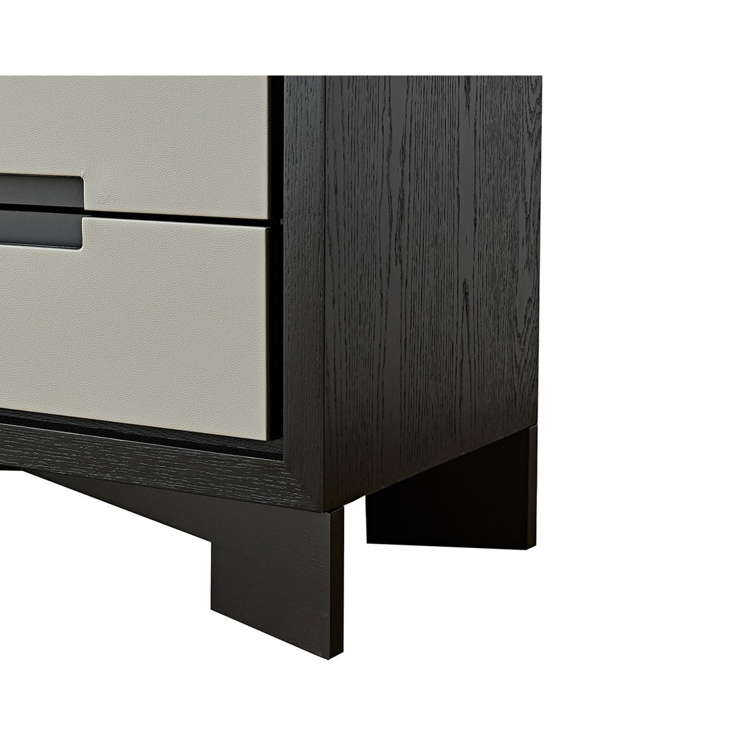Ardel Chest Of Drawers - Grey Leather Look & Wenge LiangAndEimil 5