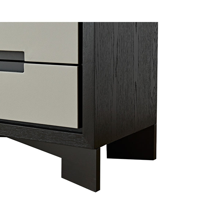 Ardel Chest Of Drawers - Grey Leather Look & Wenge LiangAndEimil 5