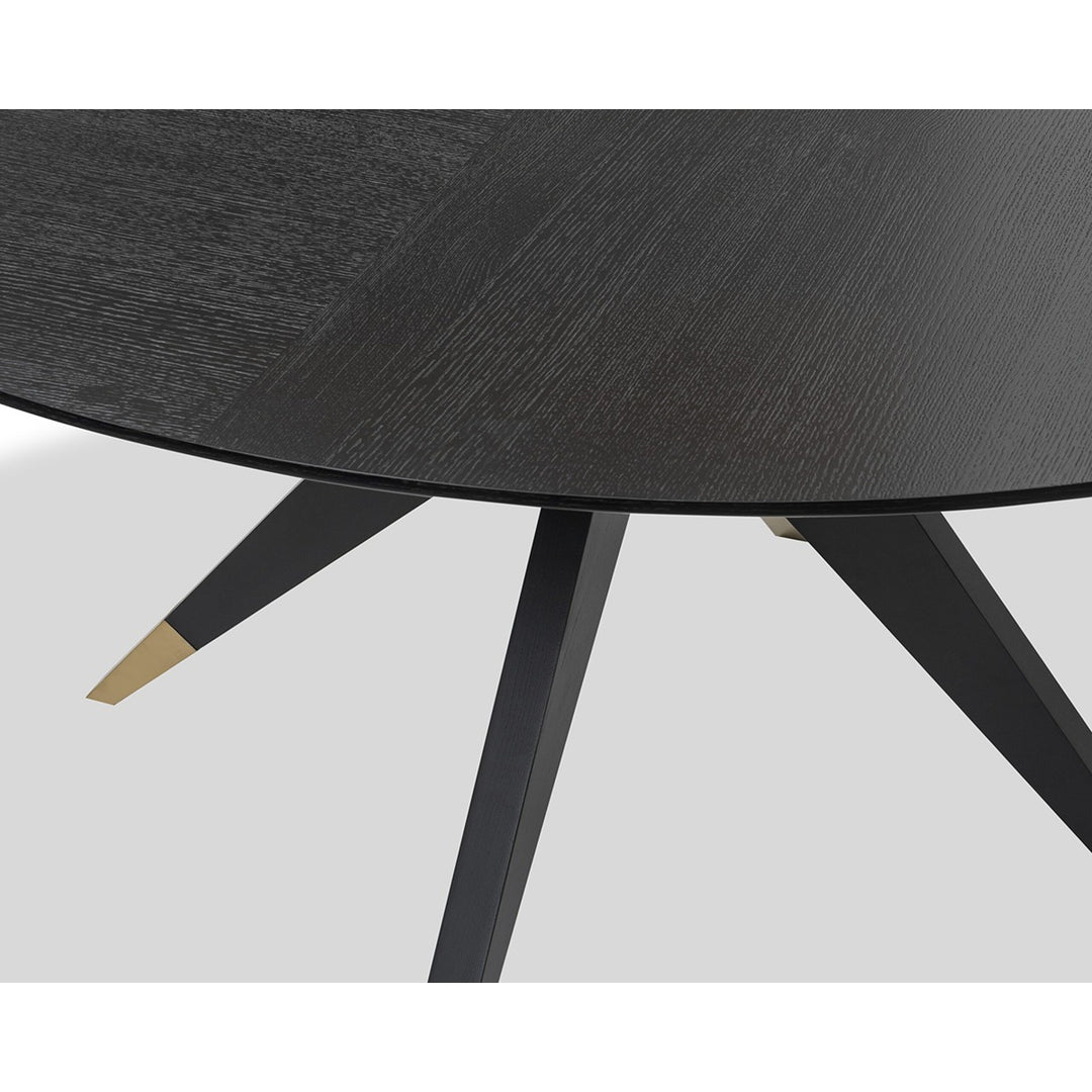 Anthology Dining Table - Wenge & Polished Brass LiangAndEimil 4