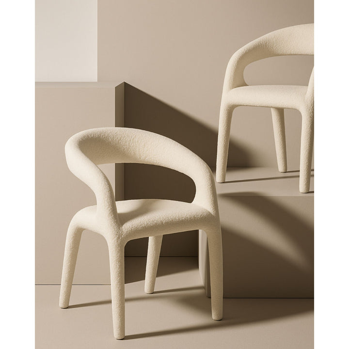 Escada Dining Chair - Chex Bouclé Polar Tommy Franks 3
