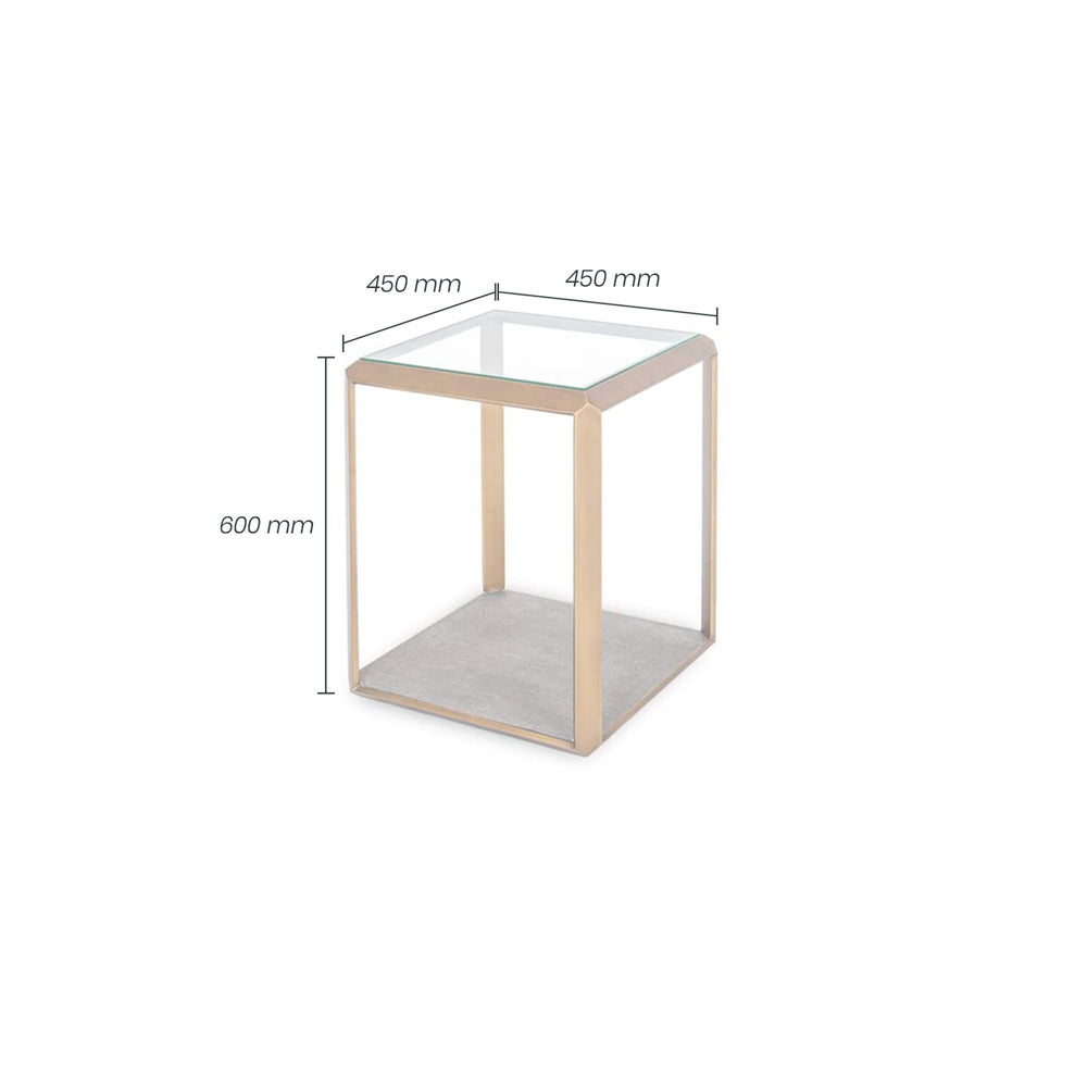 DI Designs Elmley End Table - Ivory