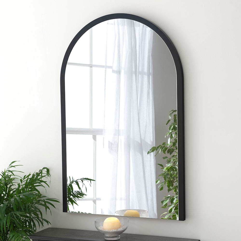  Yearn Mirrors-Olivia's Ember Arch Mirror in Black-Black 701 