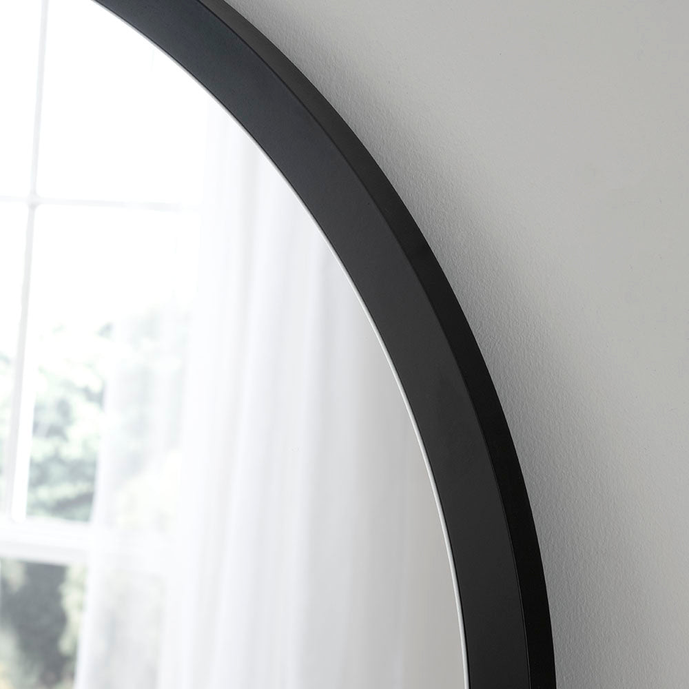 Olivia's Ember Arch Mirror in Black