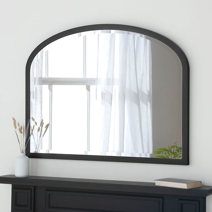 Amara Mantle Wall Mirror - Black Yearn Mirrors 1
