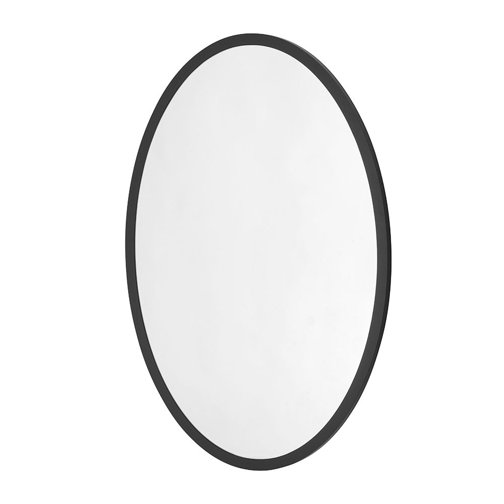  Yearn Mirrors-Olivia's Amara Oval Wall Mirror in Black-Black 645 