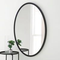 Olivia's Amara Oval Wall Mirror in Black