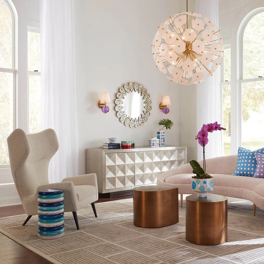 Petal Wall Mirror - Grey Design Maven 3