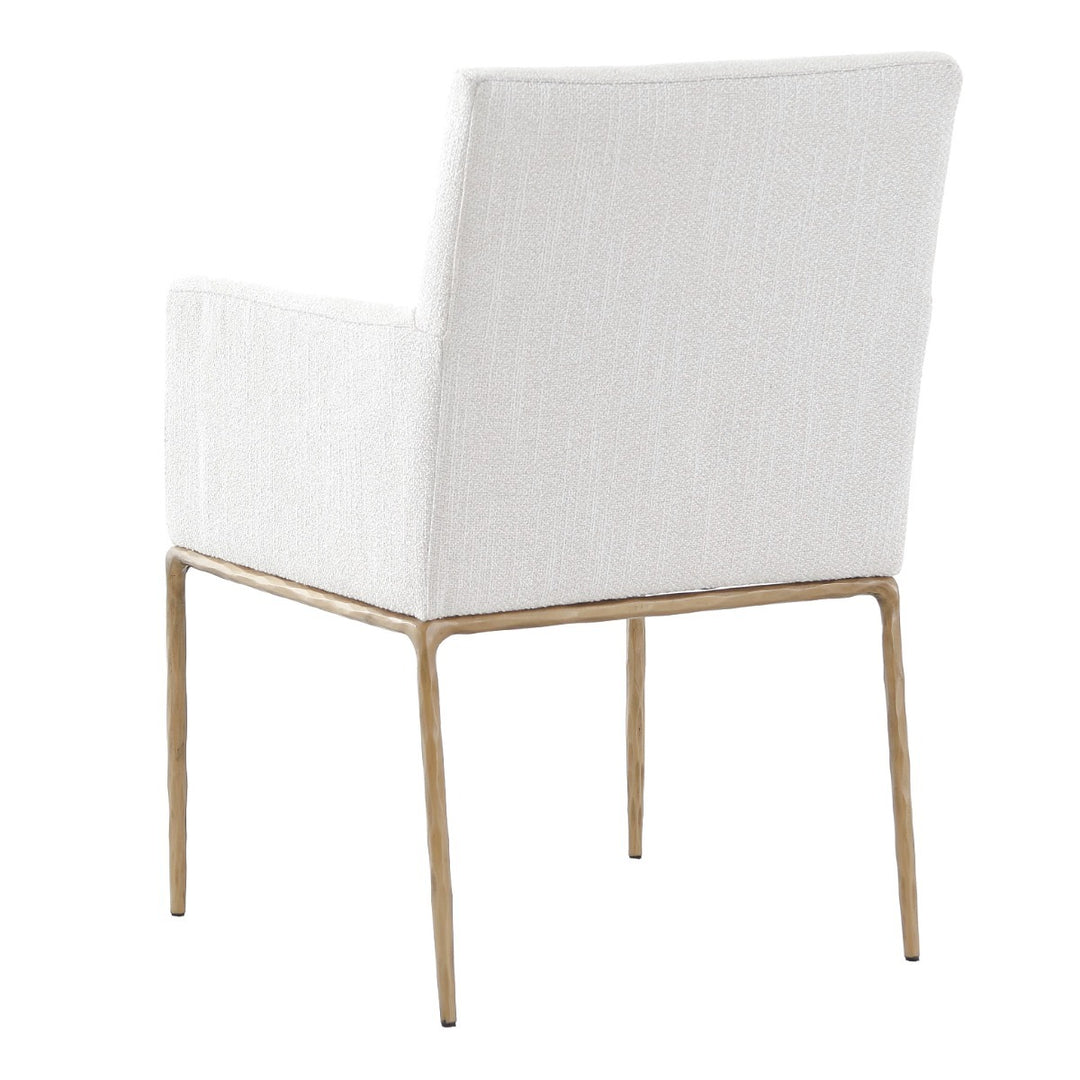 Sloane Dining Arm Chair - Aged Brass Keiichi 4
