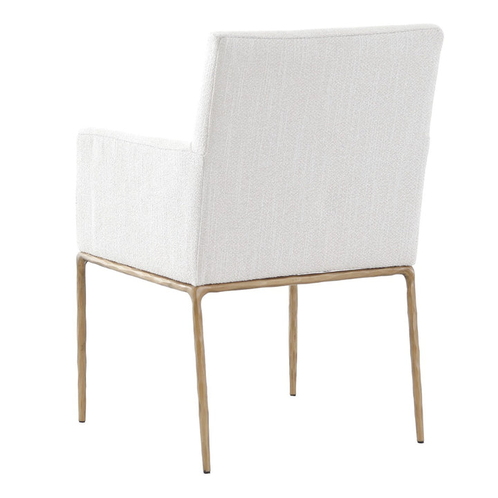 Sloane Dining Arm Chair - Aged Brass Keiichi 4