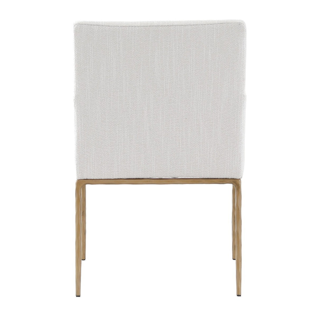 Sloane Dining Arm Chair - Aged Brass Keiichi 5