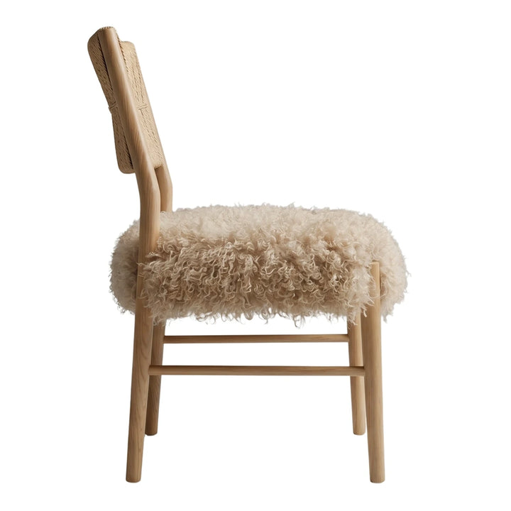 Bourton Dining Chair - Faux Mongolian Fur