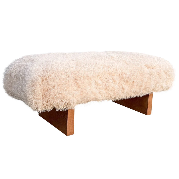 Pebworth Bench - Faux Mongolian Fur