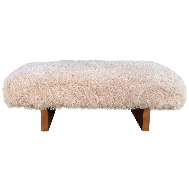 Pebworth Bench - Faux Mongolian Fur