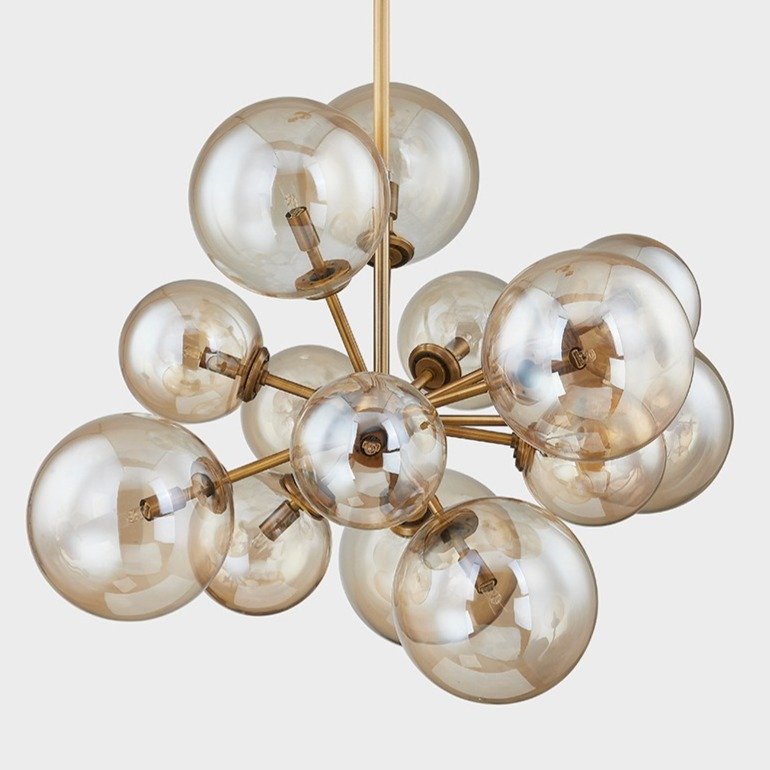 Santee 13 Light Chandelier - Patina Brass Hudson Valley Lighting 4