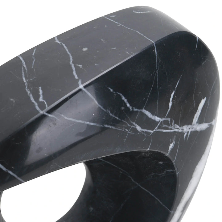 Geometric Sculpture - Black Marble