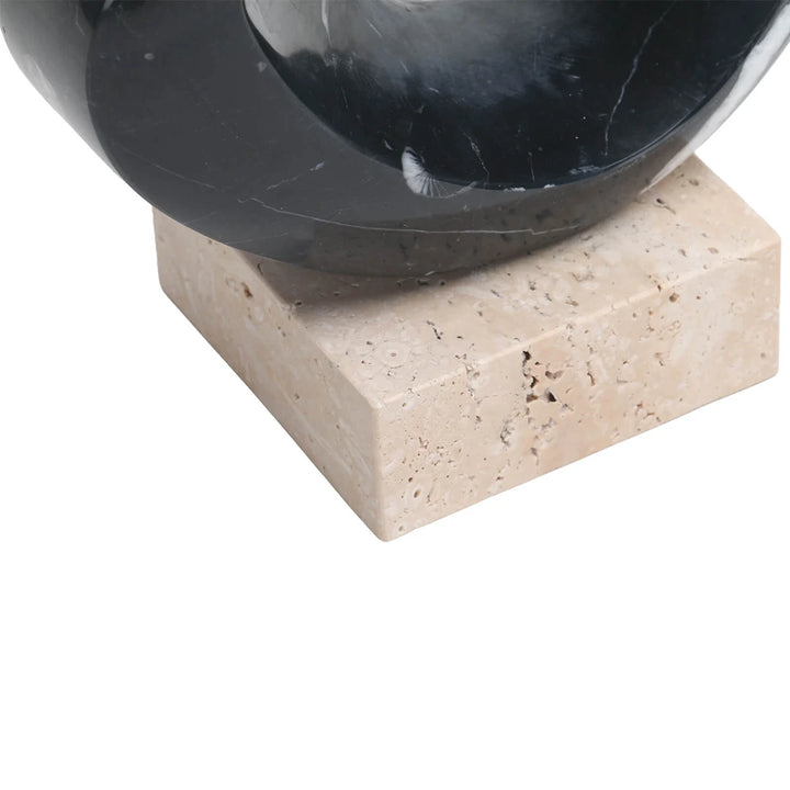 Geometric Sculpture - Black Marble