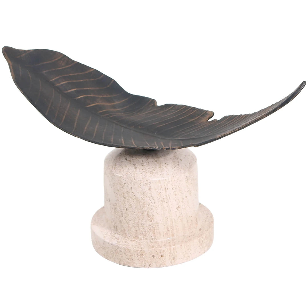 Marble Base Leaf Ornament