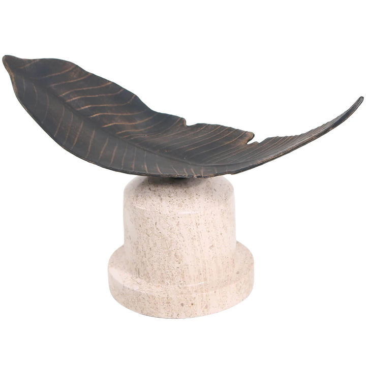 Marble Base Leaf Ornament