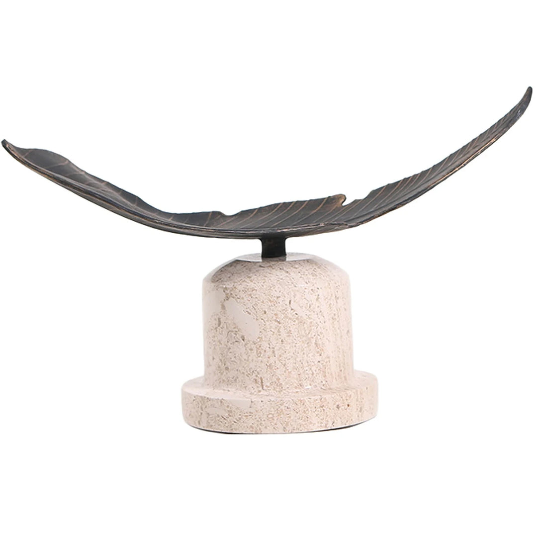 Marble Base Leaf Ornament