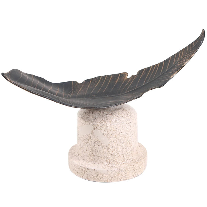 Marble Base Leaf Ornament