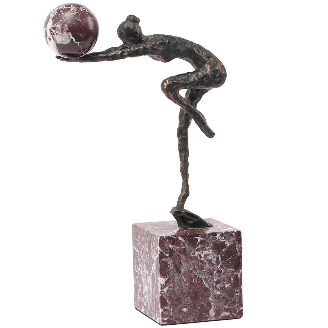 Global Desktop Sculpture - Dark Bronze