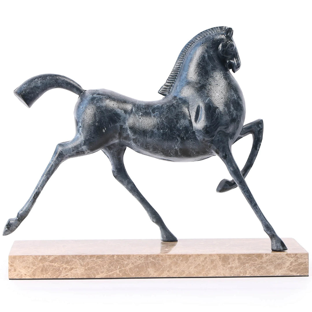 Flying Horse Sculpture - Dark Nickel