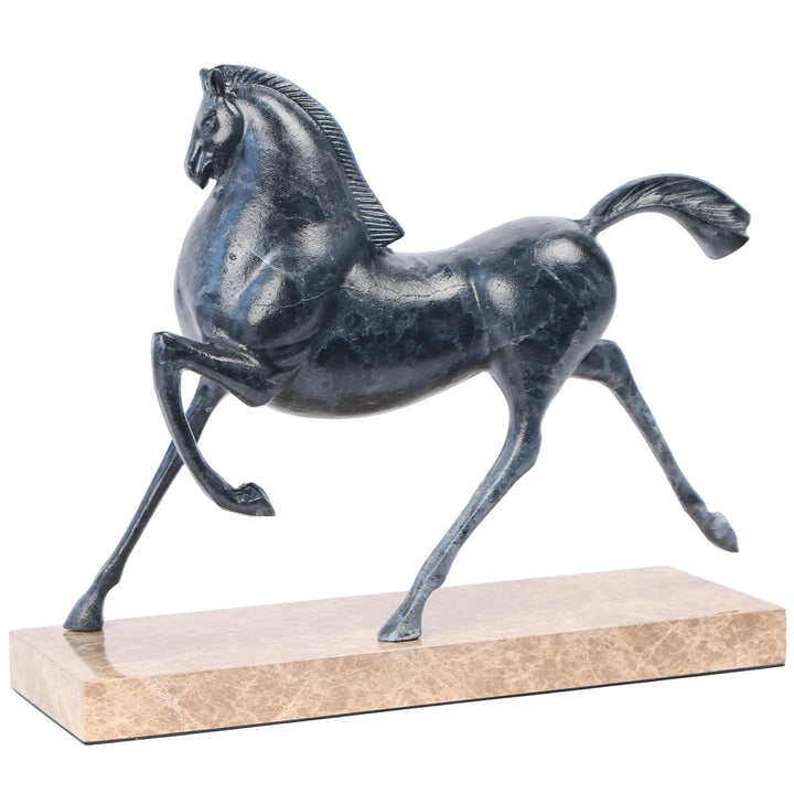 Flying Horse Sculpture - Dark Nickel