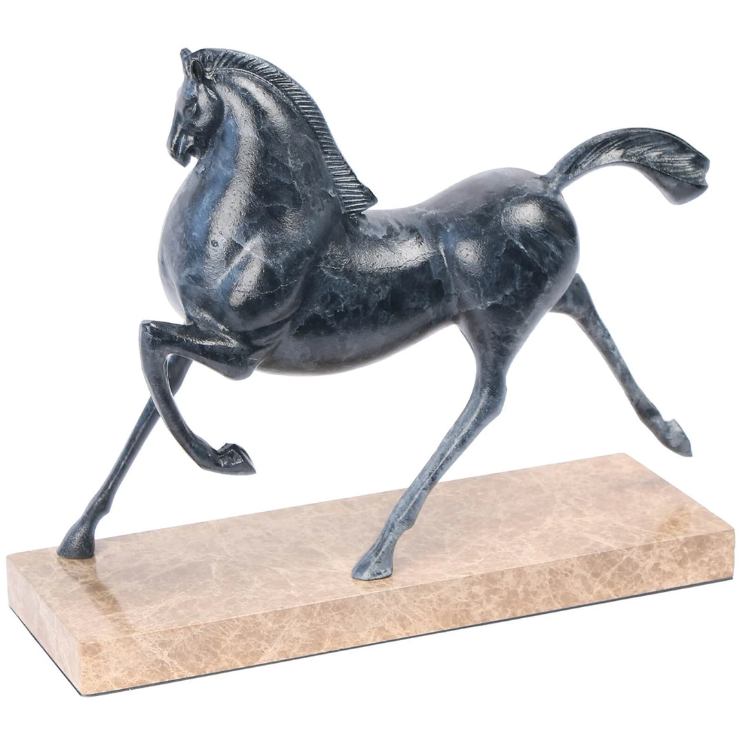 Flying Horse Sculpture - Dark Nickel