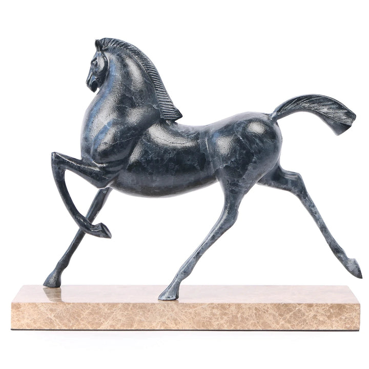Flying Horse Sculpture - Dark Nickel