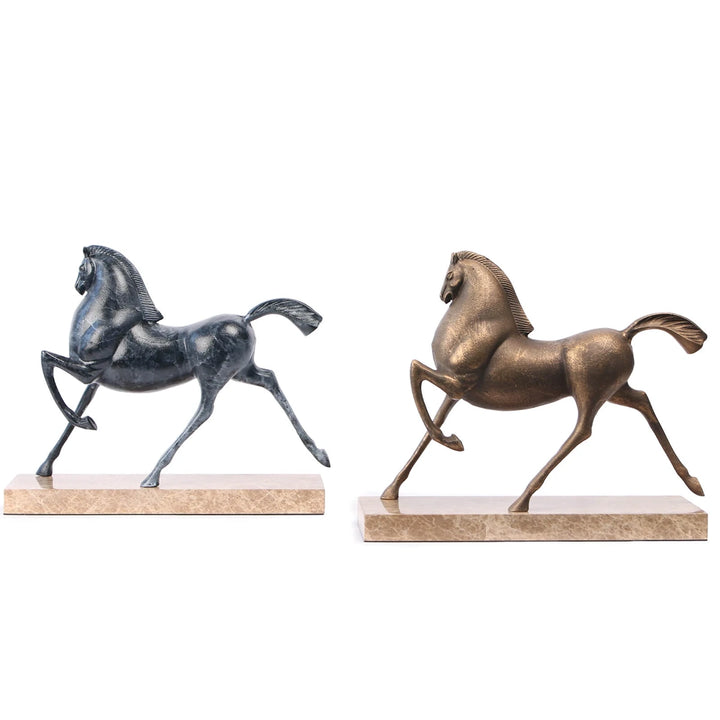 Flying Horse Sculpture - Dark Nickel