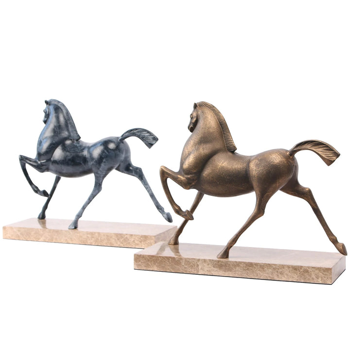 Flying Horse Sculpture - Dark Nickel