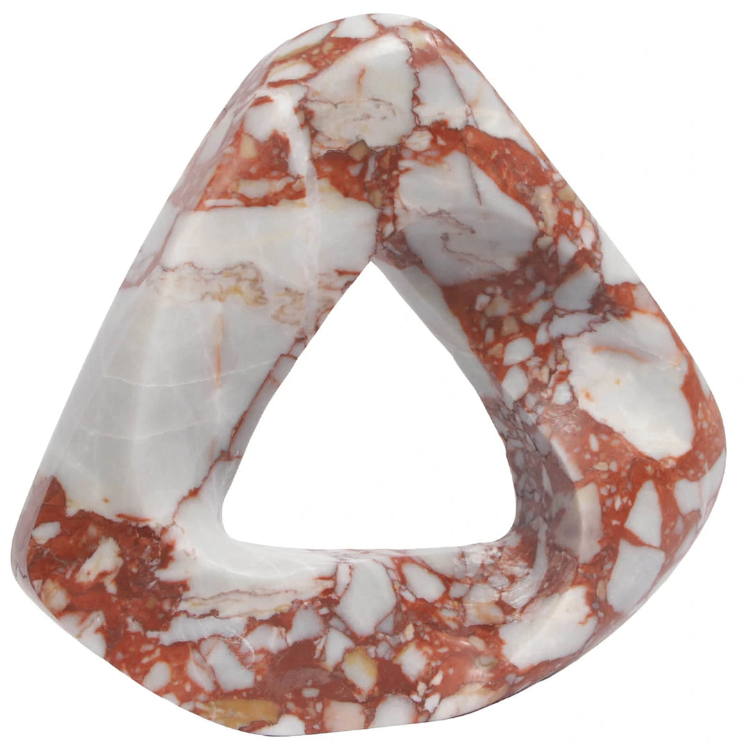 Rosso Loop Abstract Art Ornament