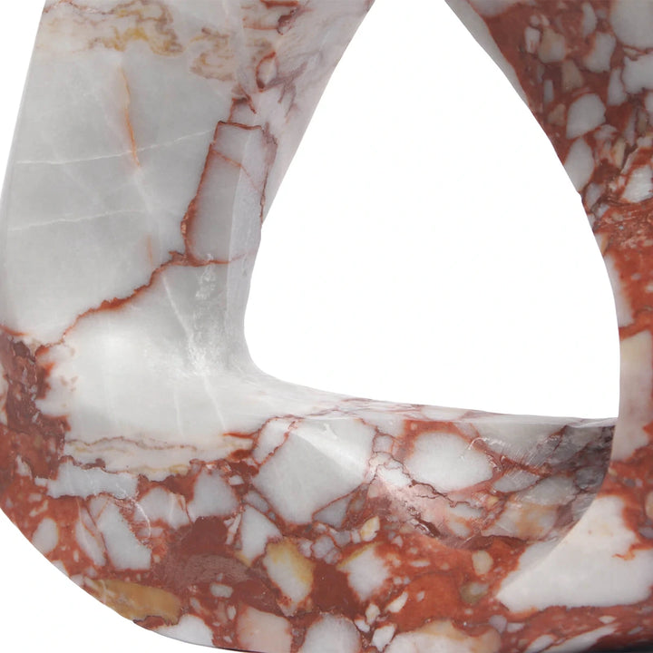 Rosso Loop Abstract Art Ornament