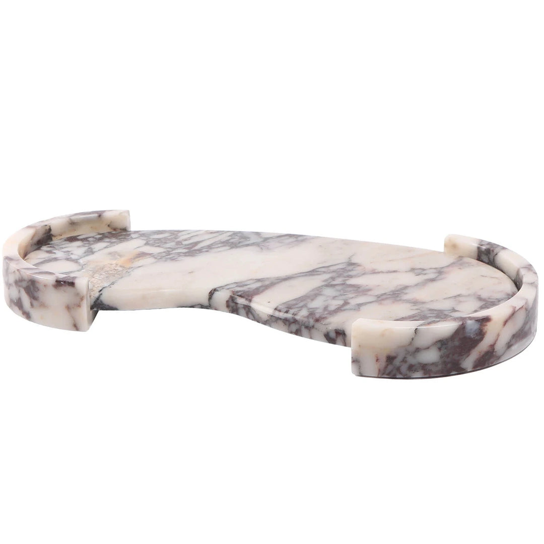 Curved Tray - Bulgari Purple Marble