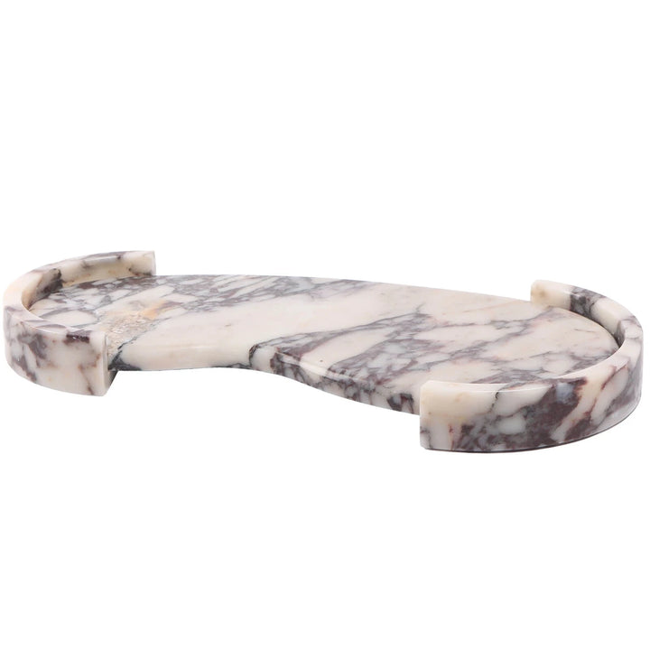 Curved Tray - Bulgari Purple Marble