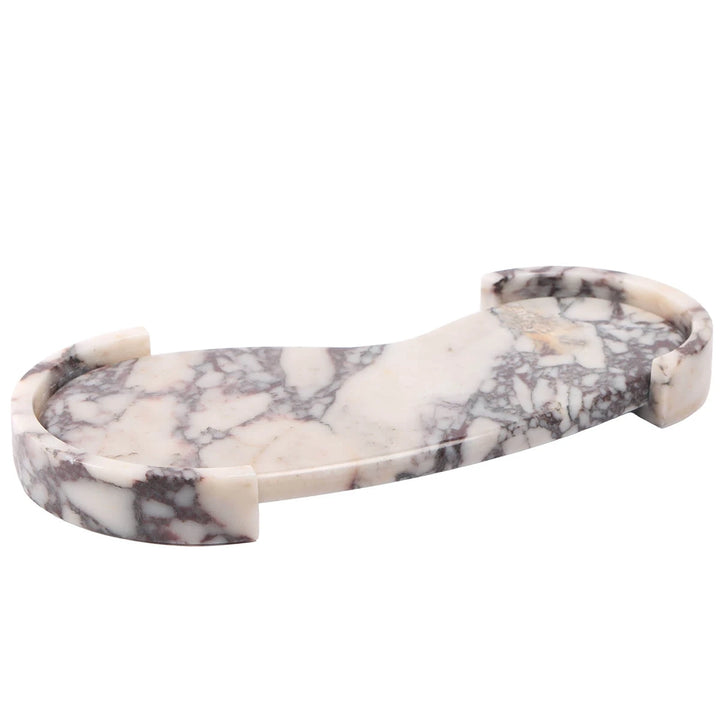 Curved Tray - Bulgari Purple Marble