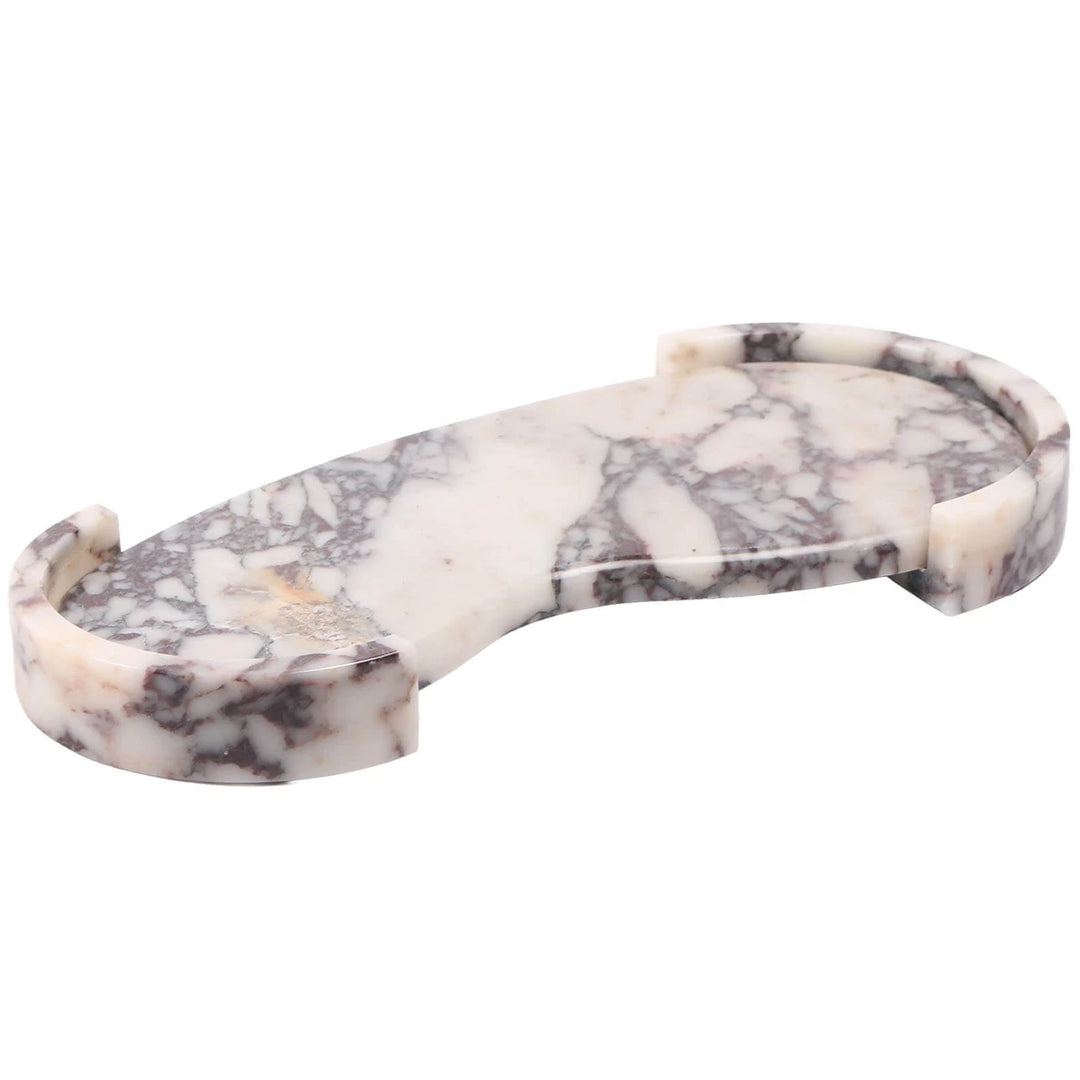 Curved Tray - Bulgari Purple Marble