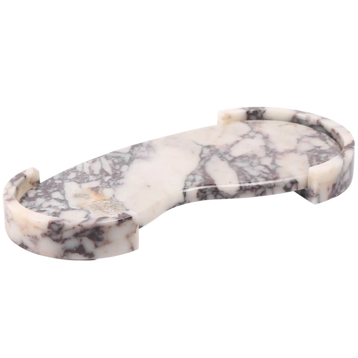 Curved Tray - Bulgari Purple Marble