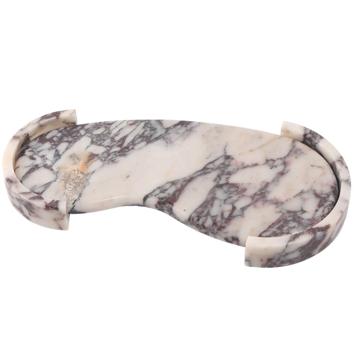 Curved Tray - Bulgari Purple Marble