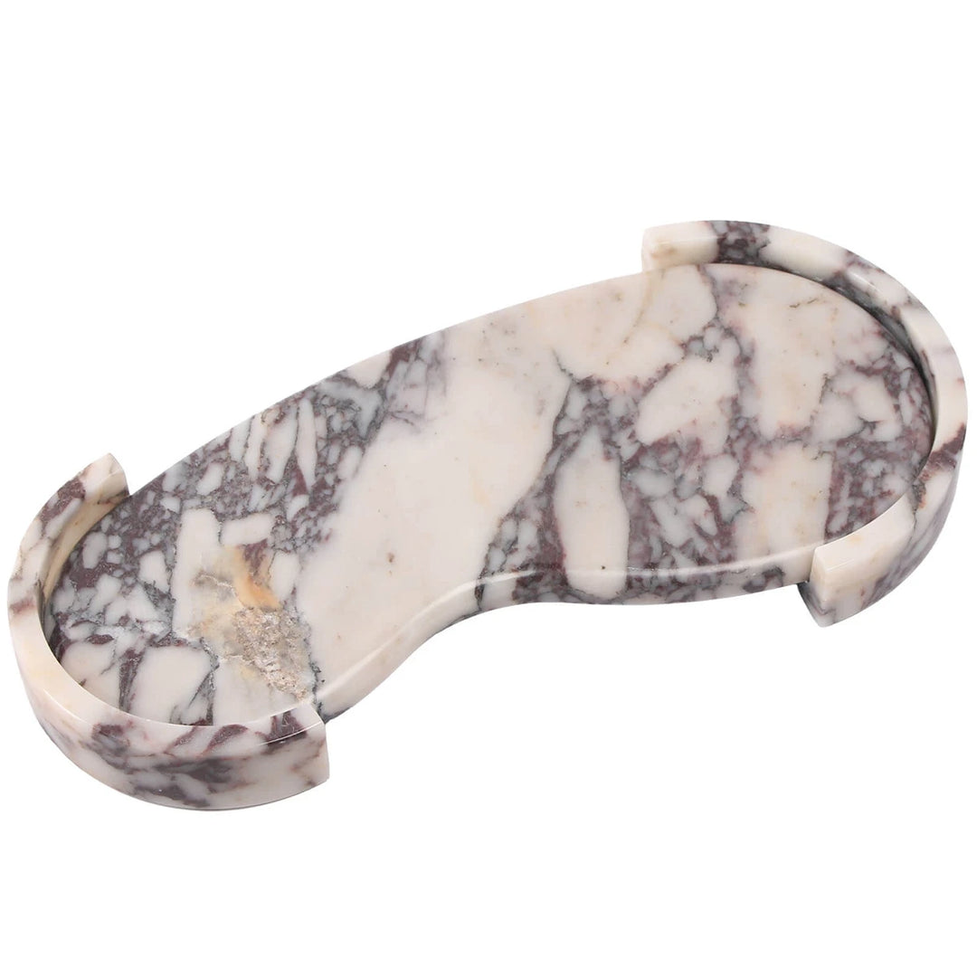 Curved Tray - Bulgari Purple Marble