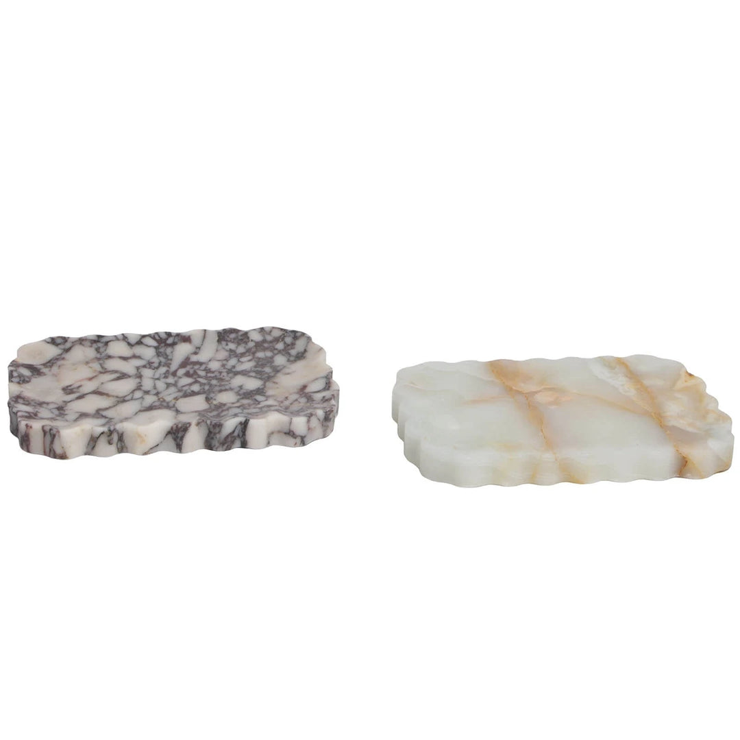 Freeform Tray - Snow Plum Marble