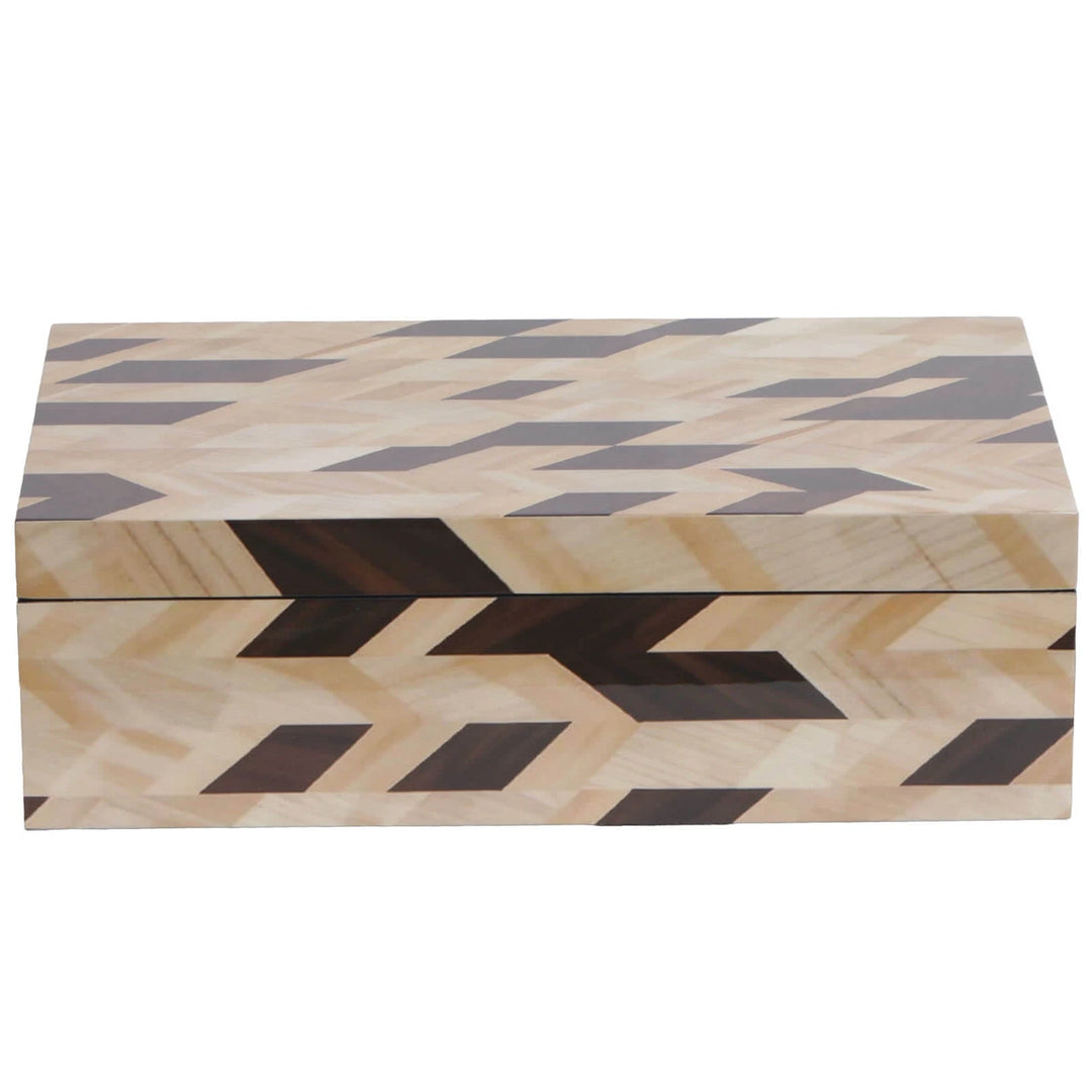 Geometric Marquetry Box