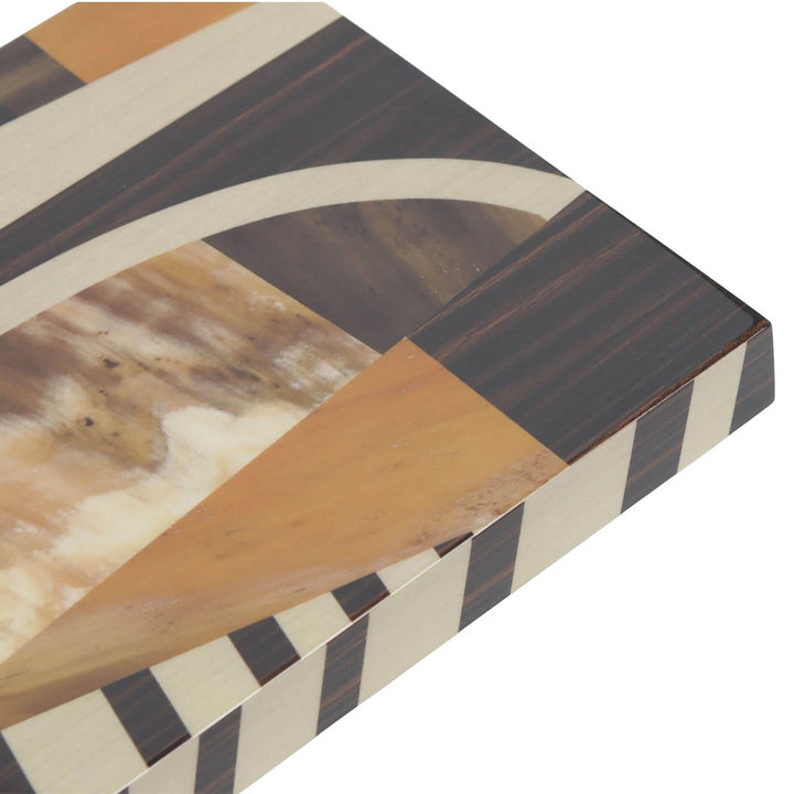 Abstract Geometric Marquetry Box