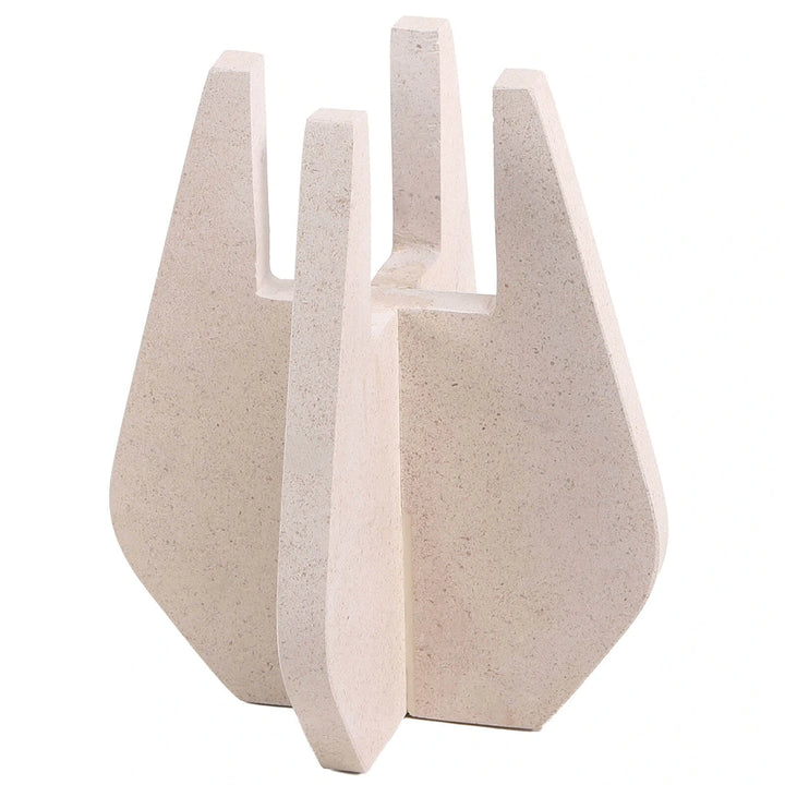 Candle Holder - Beige Marble