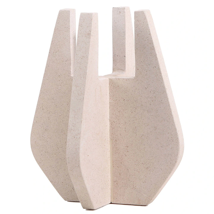 Candle Holder - Beige Marble