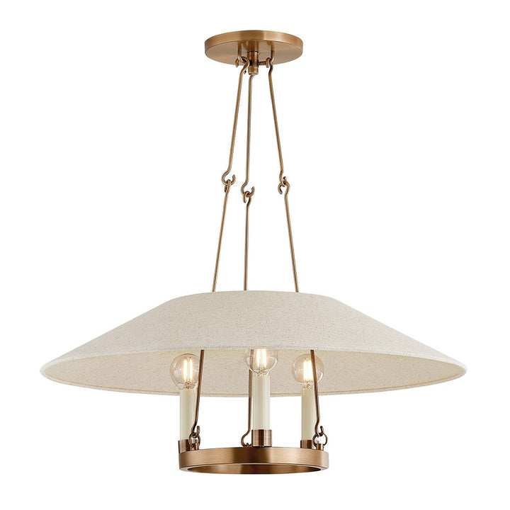 Archive 3 Light Chandelier - Patina Brass Hudson Valley Lighting 1