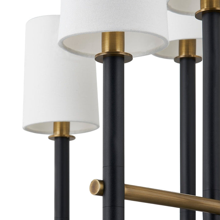 Belvedere 10 Light Chandelier - Patina Brass & Textured Black Hudson Valley Lighting 3