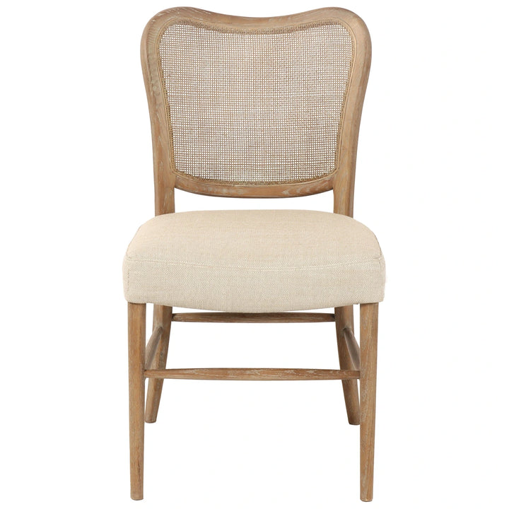 Chadlington Rattan & Natural Linen Dining Chair