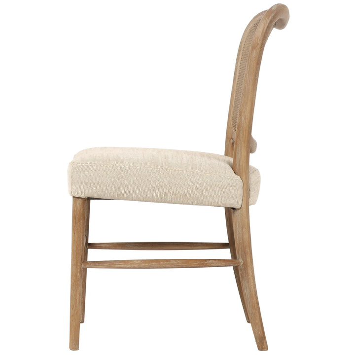 Chadlington Rattan & Natural Linen Dining Chair